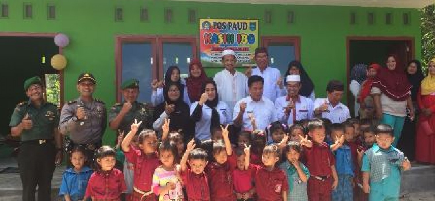 Kapolsek Namang  hadiri Peresmian Gedung PAUD Kasih Ibu Desa Belilik Oleh Bupati Bateng