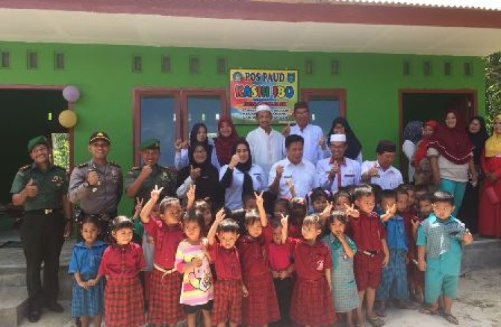 Kapolsek Namang  hadiri Peresmian Gedung PAUD Kasih Ibu Desa Belilik Oleh Bupati Bateng