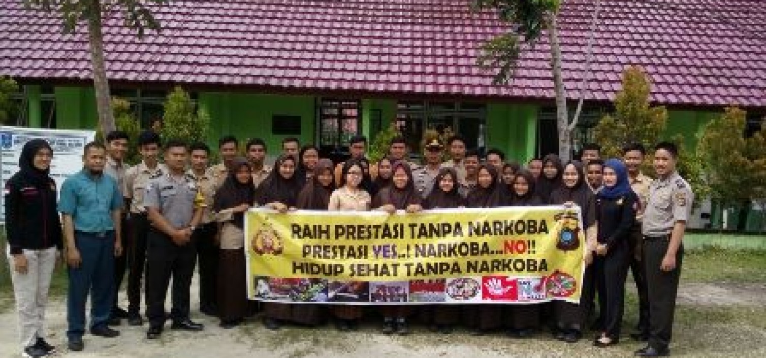 Kapolsek Koba Sosialisasikan Bahaya Narkotika di SMA N 1 Koba