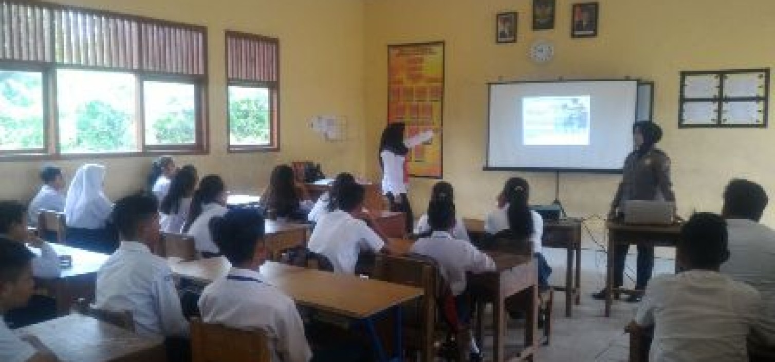 Polsek Sungaiselan Sosialisasikan Kenalakan Remaja dan Bahaya Narkoba