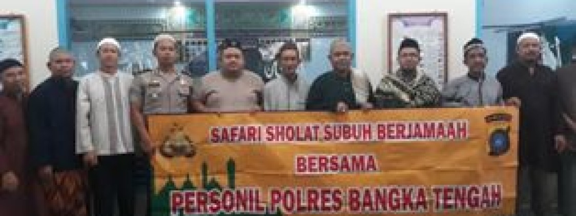 Polres Bateng Giatkan Safari Sholat Shubuh Berjamaah Dimasjid