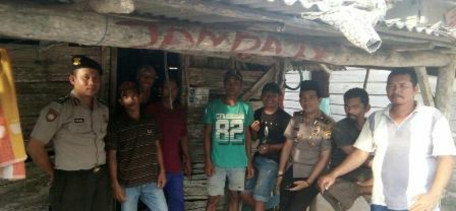 Kapolsek Lubuk besar Sambang Kamtibmas Ke kampung nelayan
