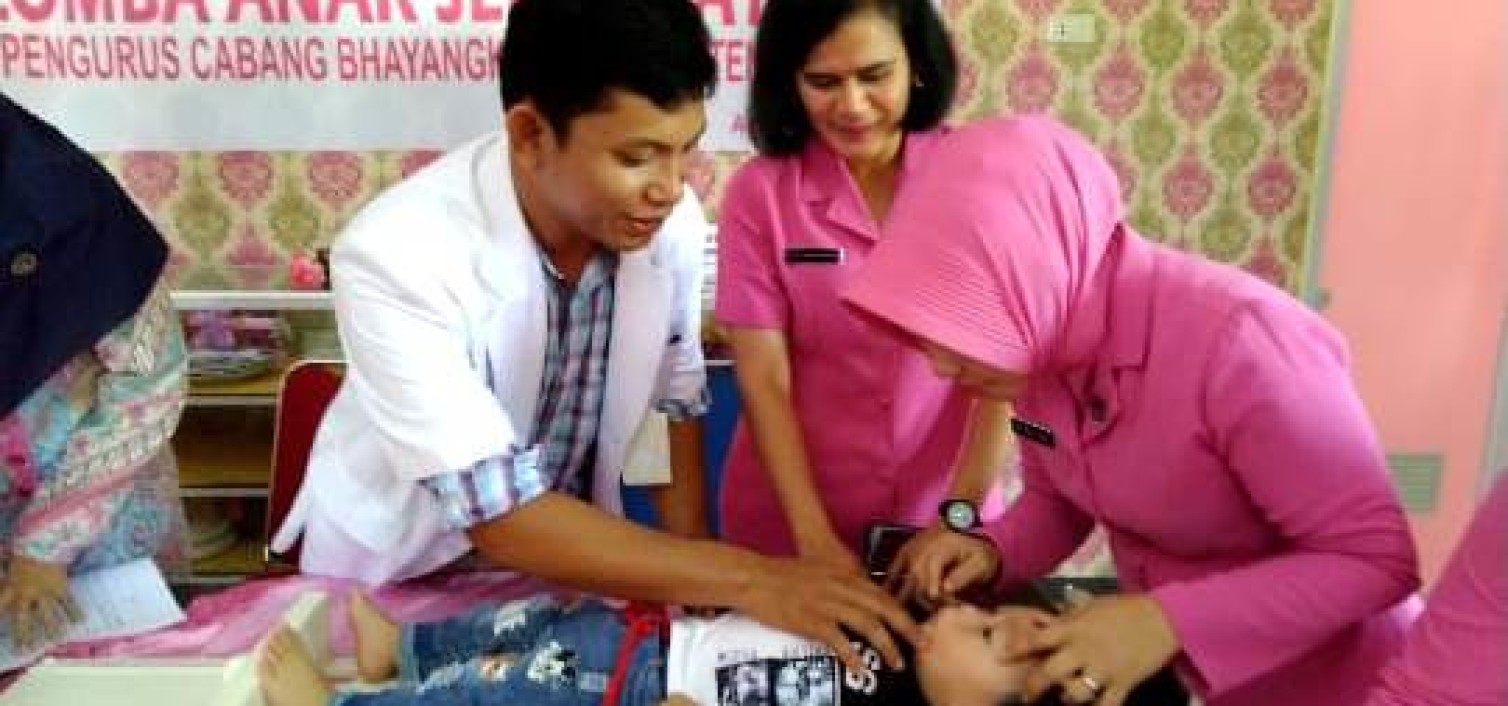 Bhayangkari Cabang Bangka Tengah Adakan Lomba Anak Sehat Bawah Tiga Tahun