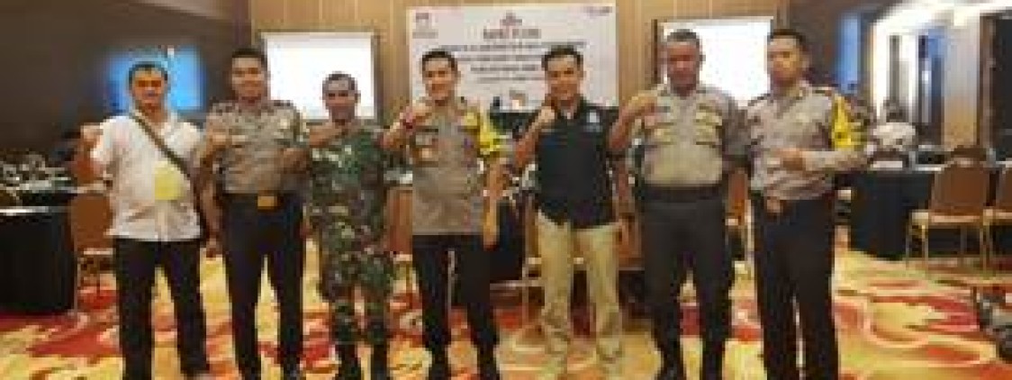 Pengamanan Pleno KPU tingkat Kabupaten Bangka tengah Berlangsung Hingga Dini Hari