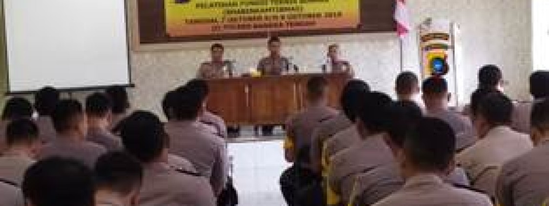 Kapolres Bangka tengah Buka Pelatihan Fungsi Teknis Binmas
