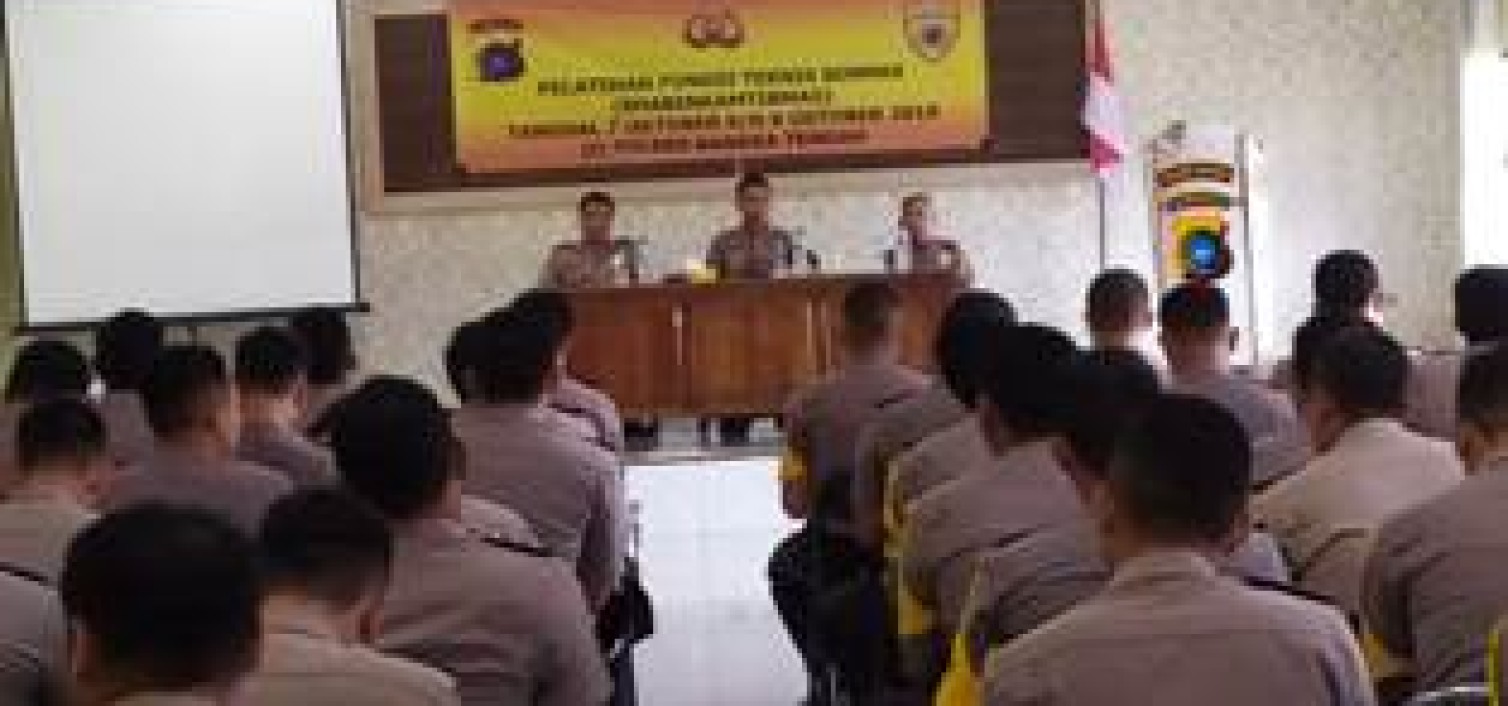 Kapolres Bangka tengah Buka Pelatihan Fungsi Teknis Binmas