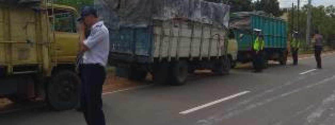 Bersama Dishub Bateng, Sat lantas Gelar Razia Gabungan