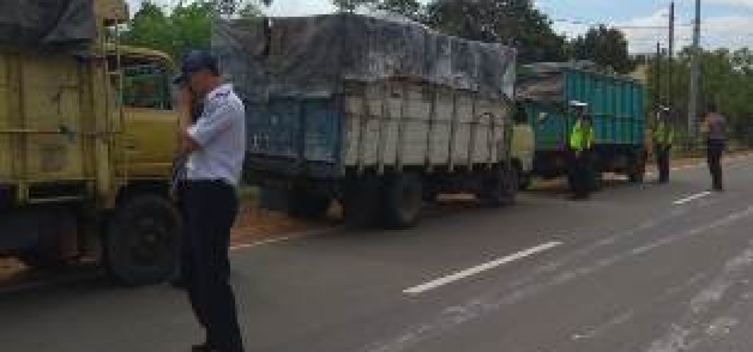 Bersama Dishub Bateng, Sat lantas Gelar Razia Gabungan