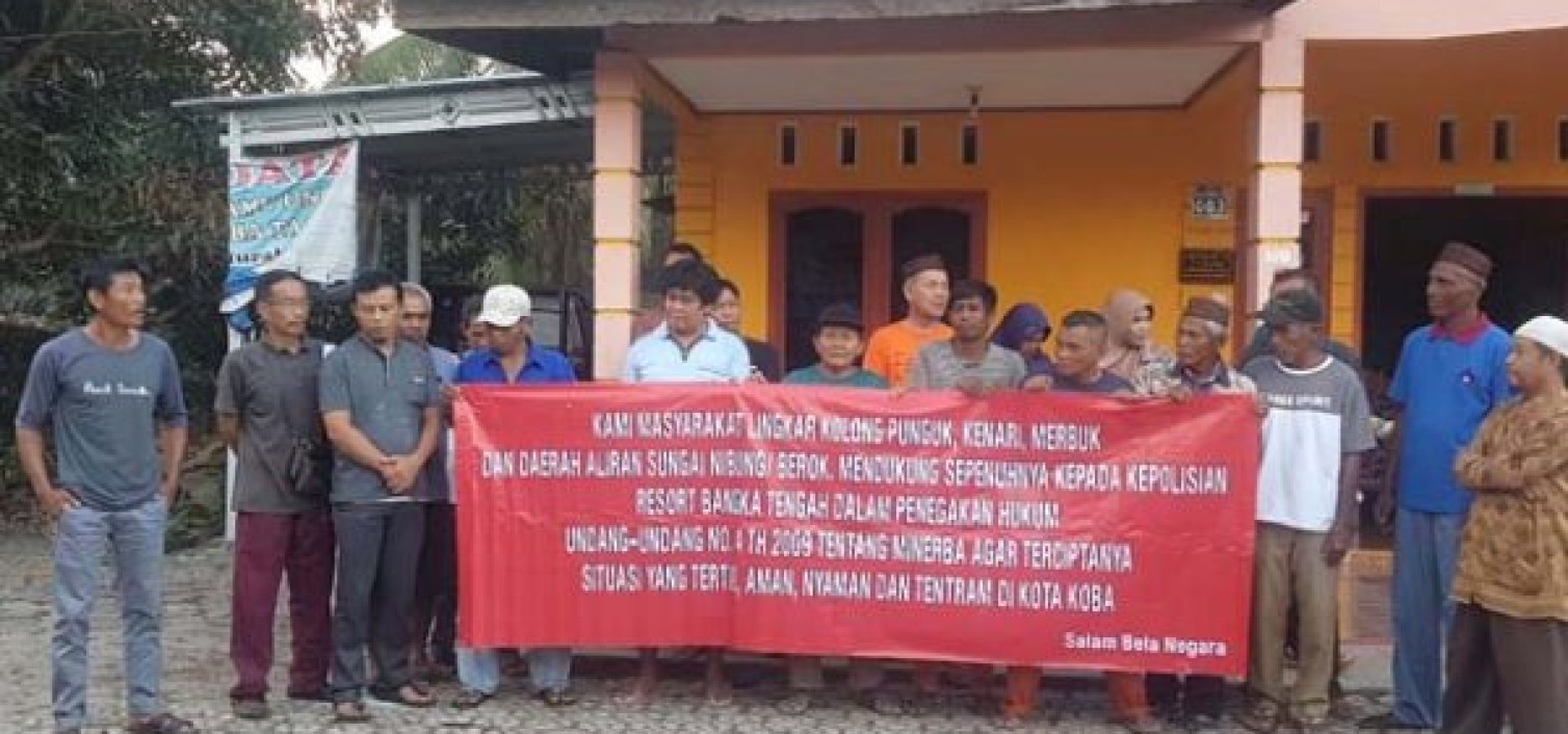 Masyarakat Mengapresiasi Kinerja Polres Bangka Tengah Tertibkan Tambang Ilegal