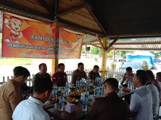 (Rapat Pembentukan Sentra Gakkumdu Bangka tengah)
