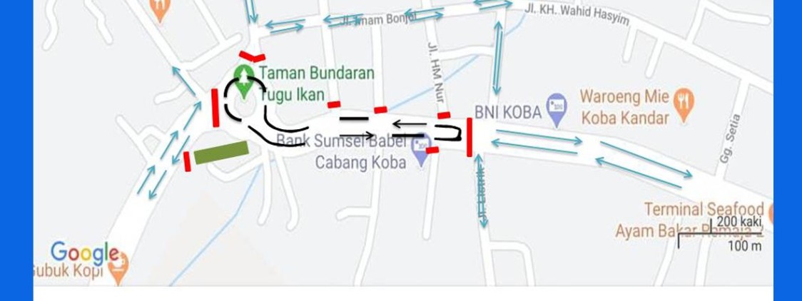 Berikut Rute Pengalihan Arus Lalu Lintas Selama Fun Road Race Di Bundaran ikan Koba