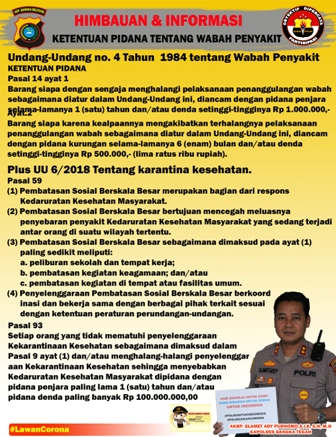 ketentuan pidana corona
