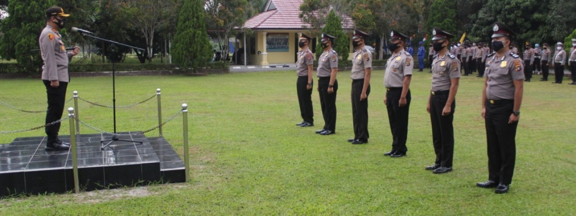 Kapolres bangka tengah Lantik 23 Personil Bintara Naik Pangkat TMT 1 Juli 2020
