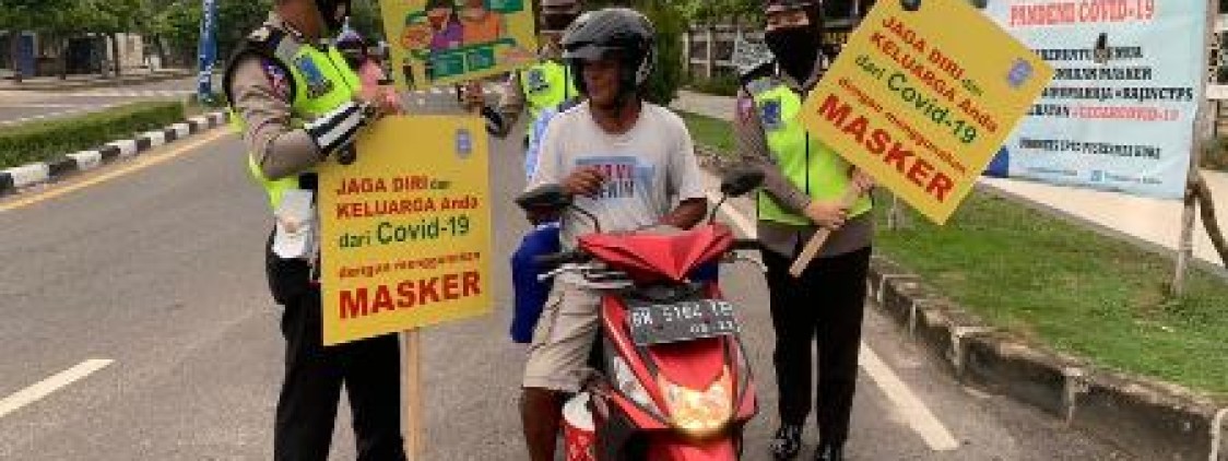 Sat Lantas polres Bangka tengah rutin laksanakn sosialisasi tentang 3 M
