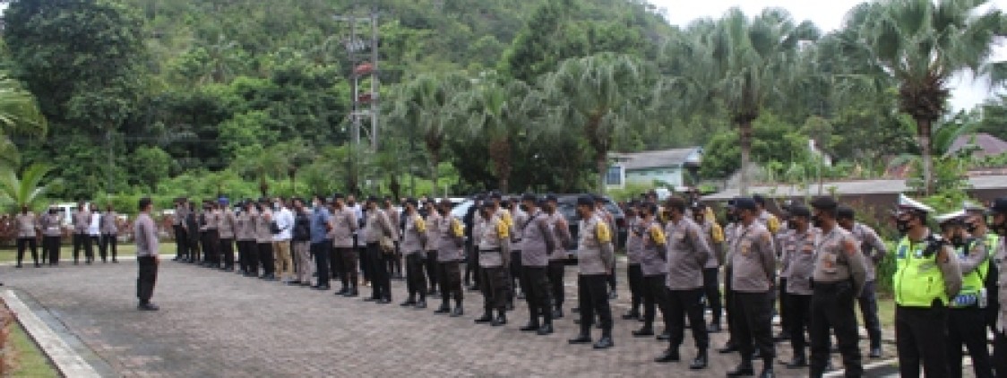 Polres Bateng Kerahkan 121 Personel Amankan Rapat Pleno KPU
