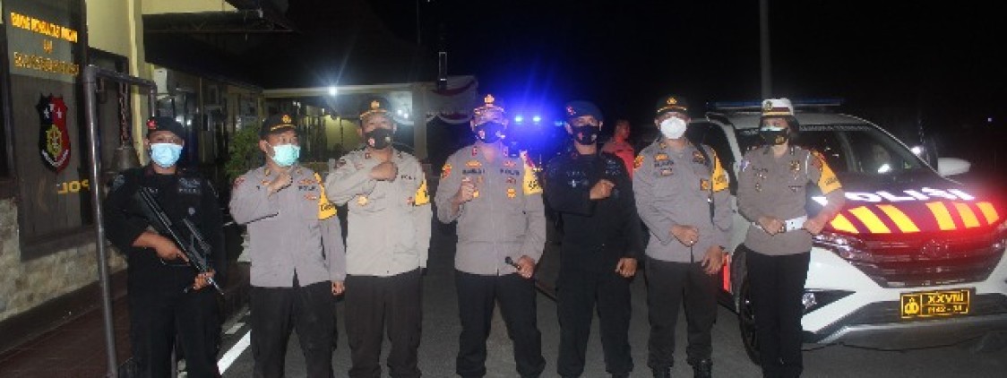Pasca Tahap Pungut, Polres Bateng Tetap Patroli Malam Skala Besar Bersama Brimob