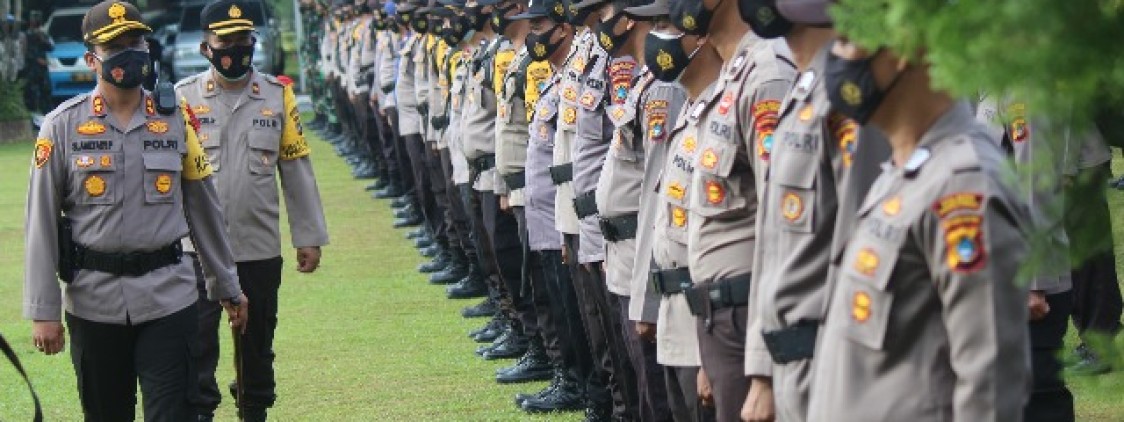 Kapolres Bateng Lepas Personil Pengamanan TPS di Kabupaten bangka tengah