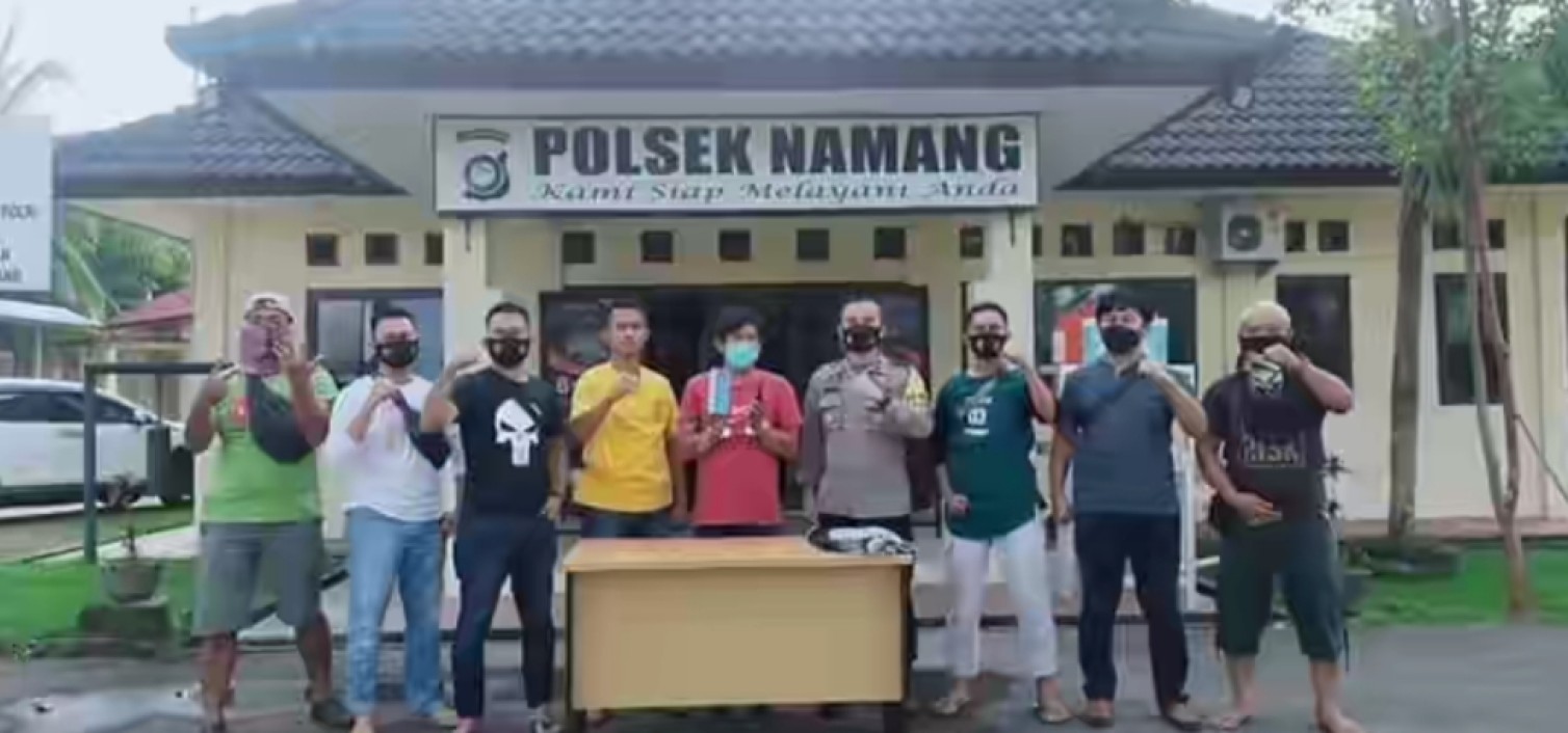 Gabungan Reskrim Polsek Namang dan Tim Tupai Polres Bateng amankan dua pencuri handphone