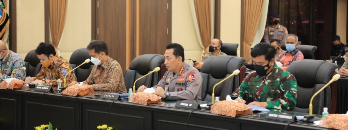 Rakor Lintas Sektoral Jelang Idul Fitri, Kapolri: Keselamatan Rakyat Hukum Tertinggi