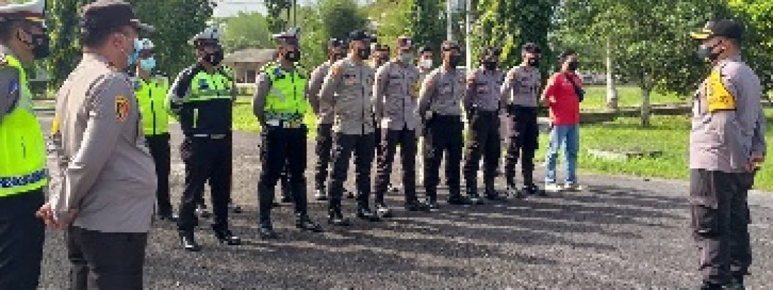 Puluhan Personil polres Bateng diterjukan dalam pelantikan pilkades