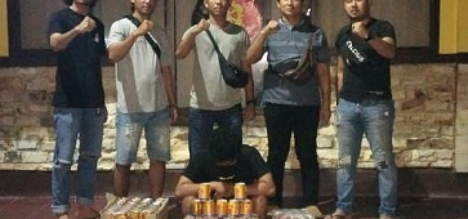 Dodo diringkus Polres Bangka Tengah saat akan menjual hasil curian di toko kelontong