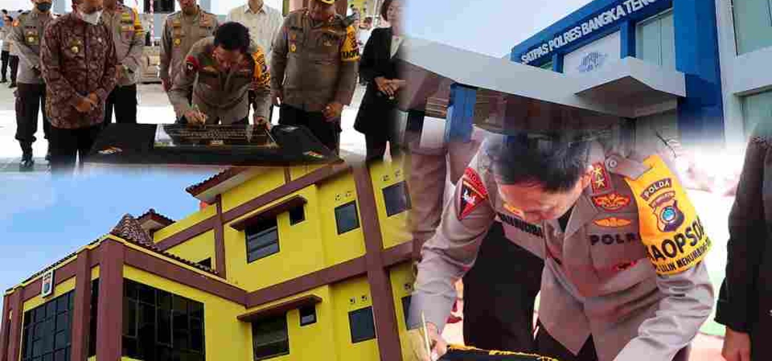 Kapolda Kep. Babel Resmikan Gedung Rusunawa dan Satpas Prototype di Bangka Tengah