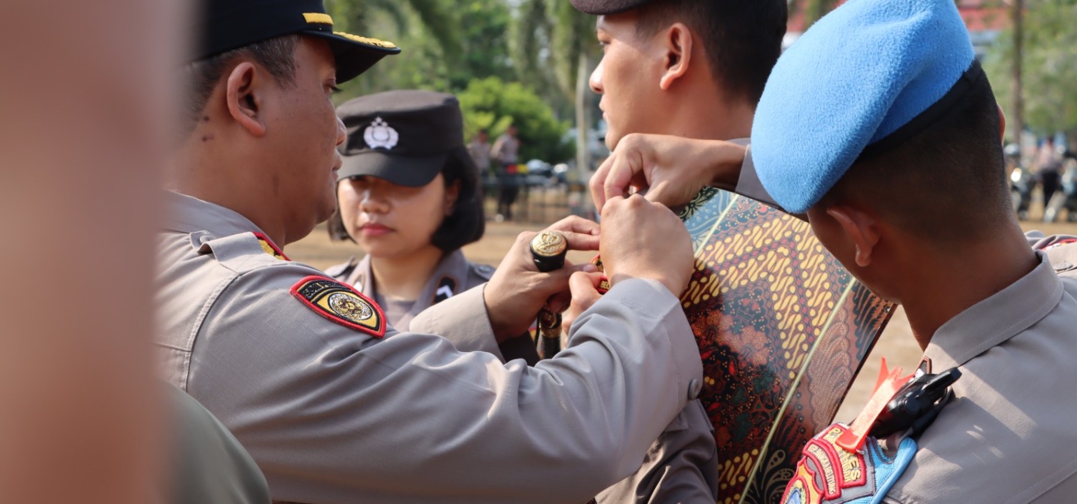 Apel gelar pasukan operasi mantap Brata Polres Bangka Tengah siap amankan Pemilu serentak 2024.