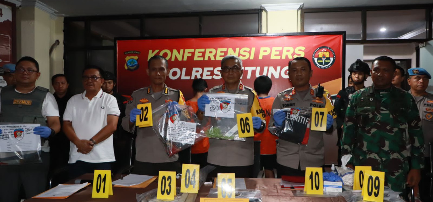 Polda Sulut Tahan 7 Tersangka Bentrok di Bitung