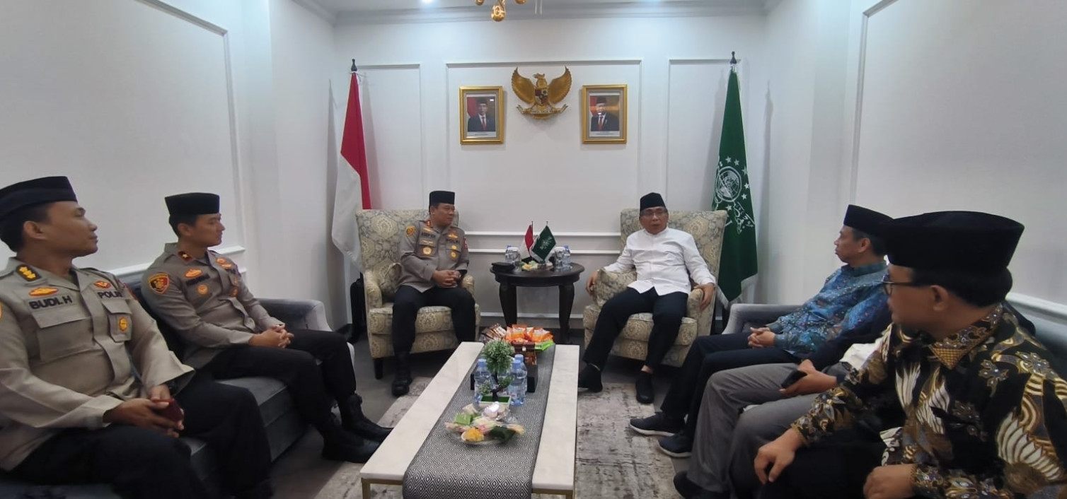 Dikunjungi Kaops NCS, Gus Yahya Nilai Polri Berhasil Jaga Ketentraman Jelang Pemilu
