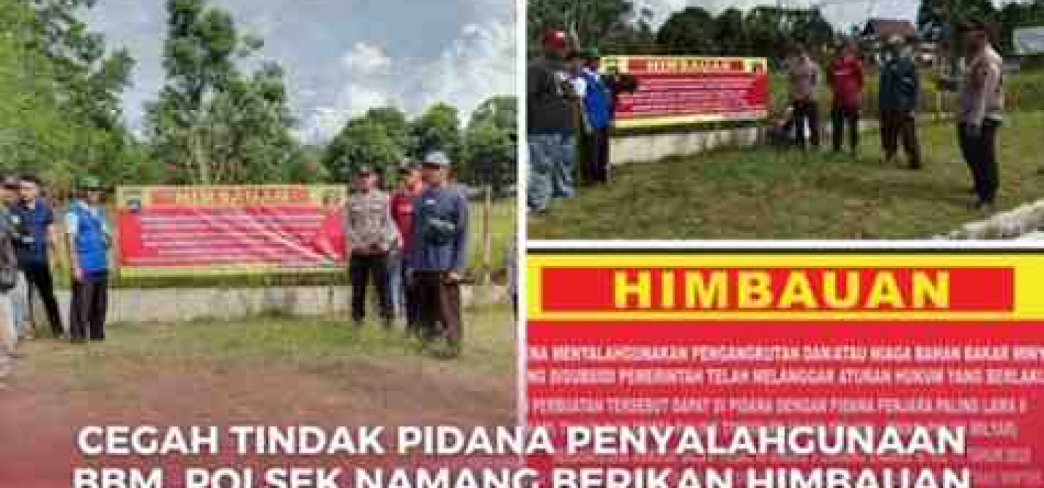 Cegah Tindak Pidana Penyalahgunaan BBM, Polsek Namang Berikan Himbauan