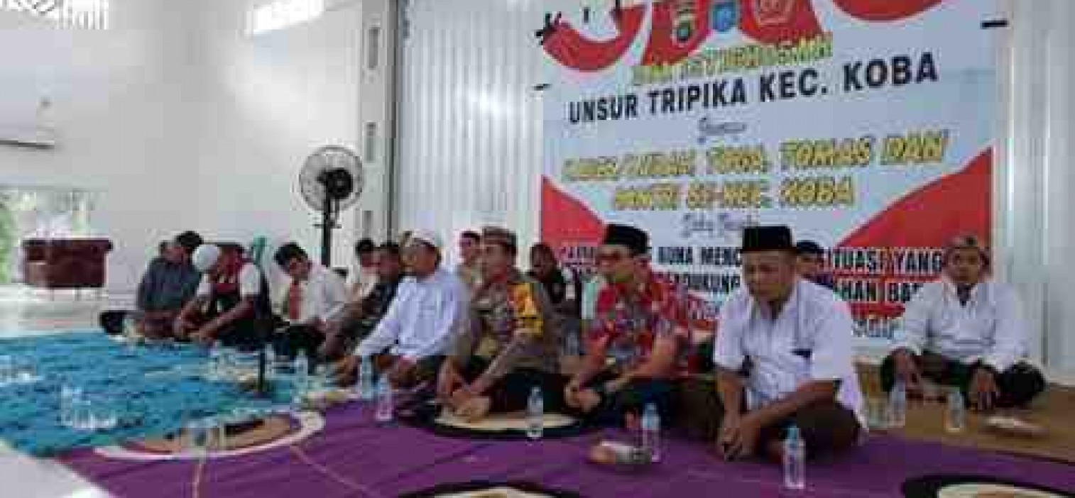 KAPOLSEK KOBA HADIRI ISTIGHOSAH DAN DOA BERSAMA