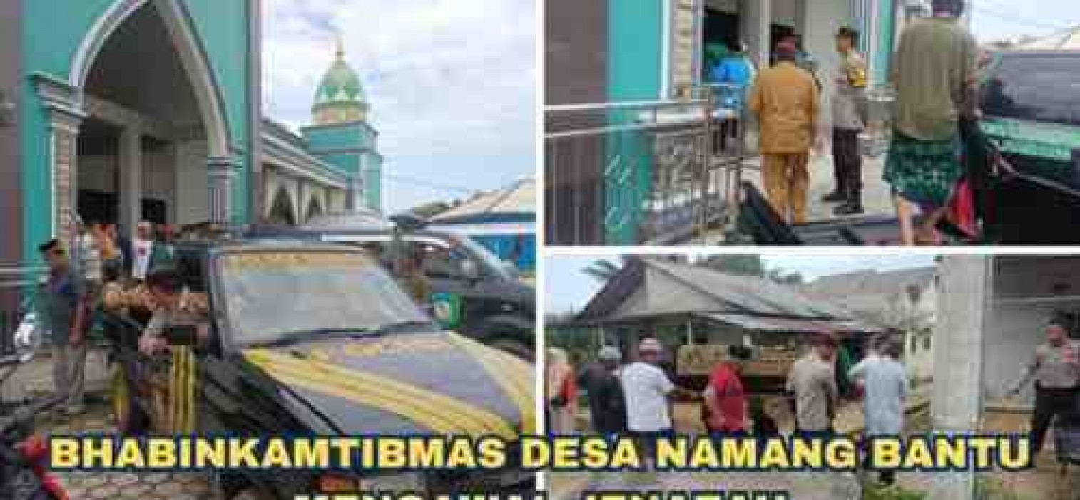 BHABINKAMTIBMAS DESA NAMANG BANTU MENGAWAL JENAZAH