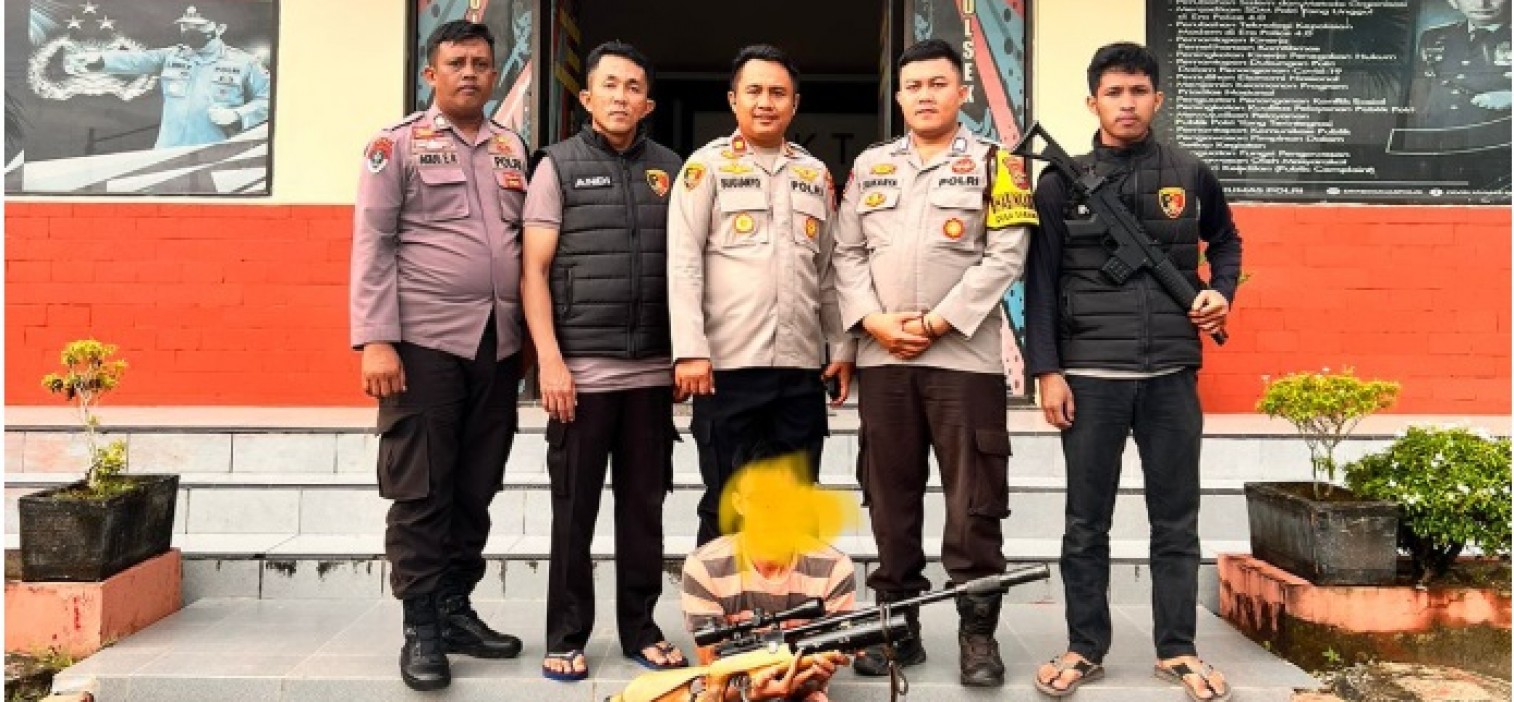 Polsek Sungai Selan Berhasil Amankan Pelaku Pencurian yang Resahkan Warga