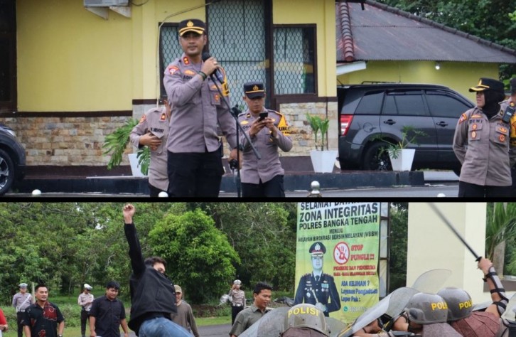 Polres Bangka Tengah Gelar Latihan PLB, Alarm Stelling, dan Sispam Mako untuk Tingkatkan Kesiapsiagaan