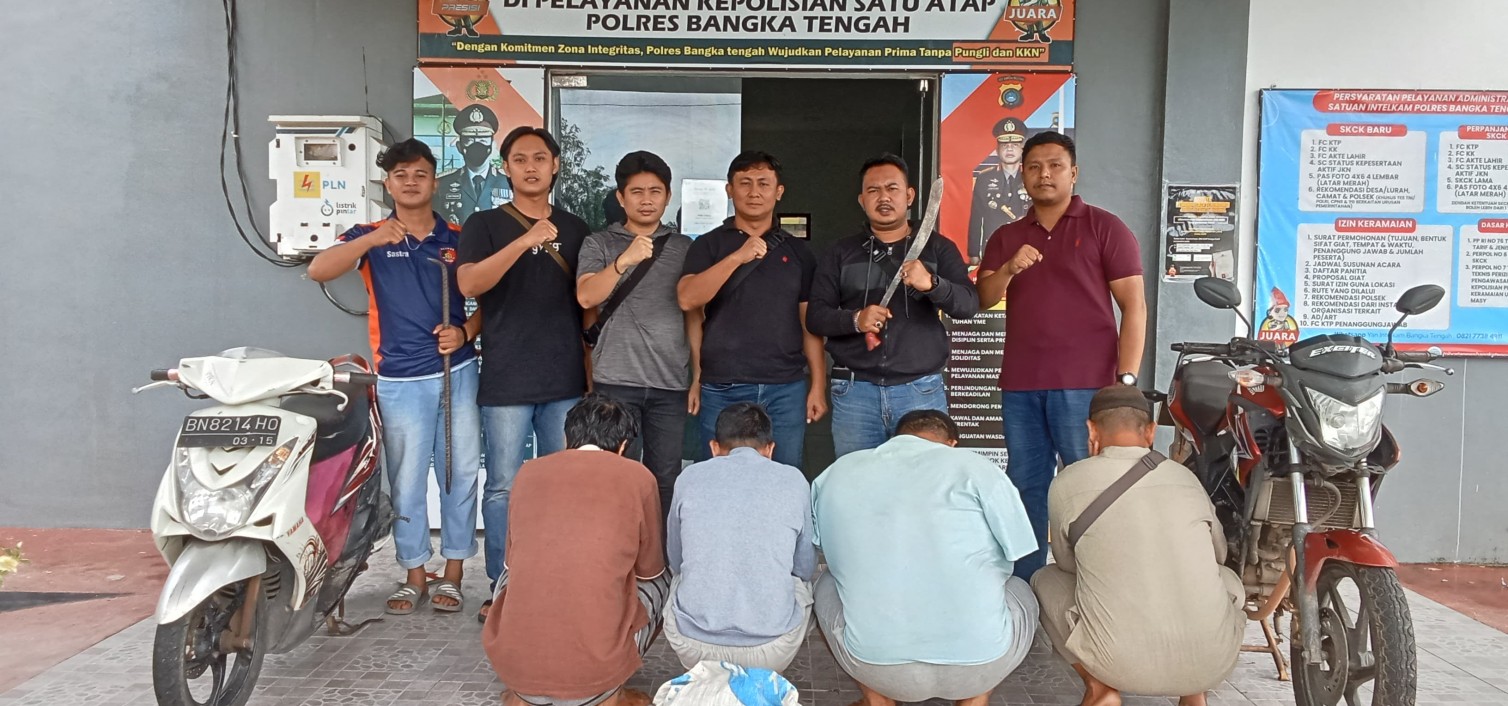 Polres Bangka Tengah Berhasil Amankan Pelaku Pencurian dengan Kekerasan di Desa Terentang