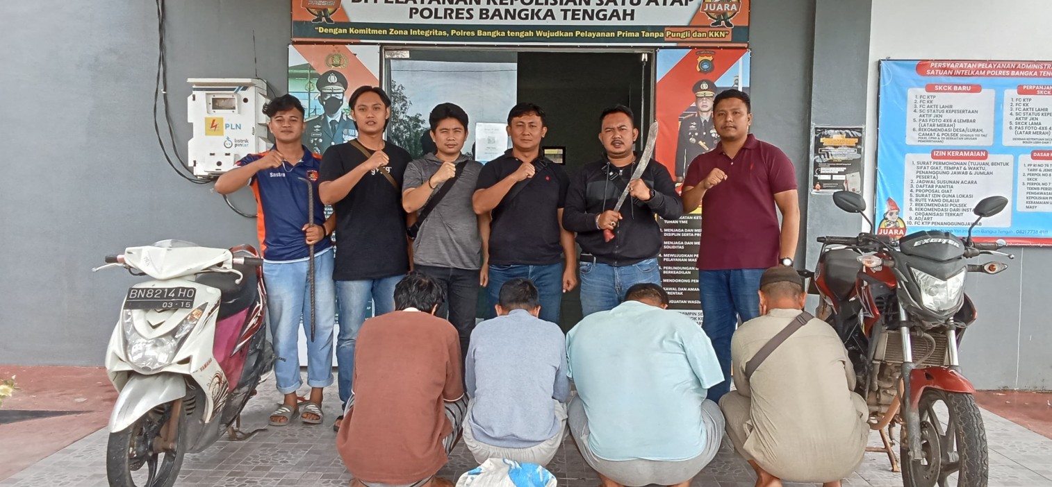 Polres Bangka Tengah Berhasil Amankan Pelaku Pencurian dengan Kekerasan di Desa Terentang