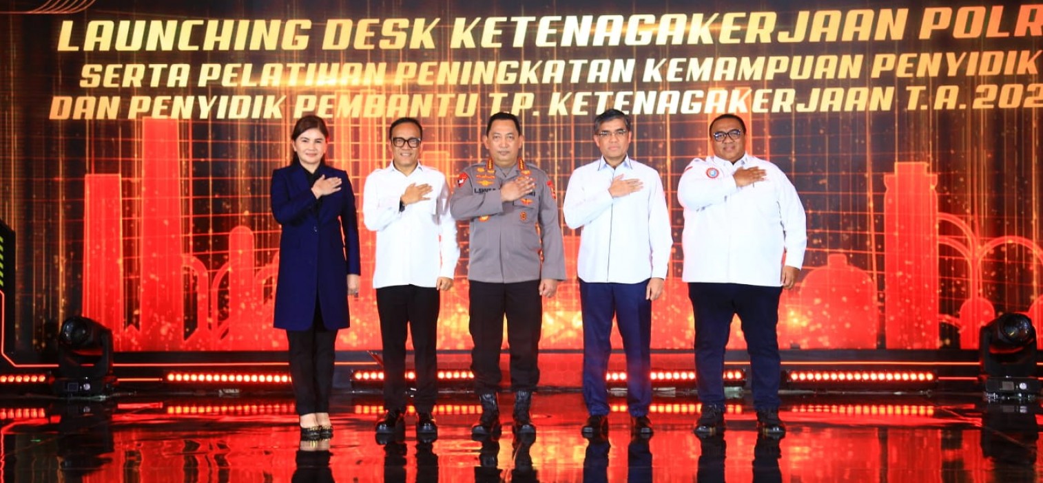 Kapolri Resmikan Desk Ketenagakerjaan Demi Beri Jaminan Perlindungan Kaum Buruh