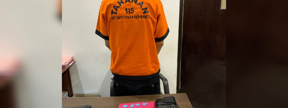Pria Di Pangkalpinang Ditangkap Ditresnarkoba Polda Babel, Miliki Sabu 0.30 Gram Dan Ekstasi 51 Butir