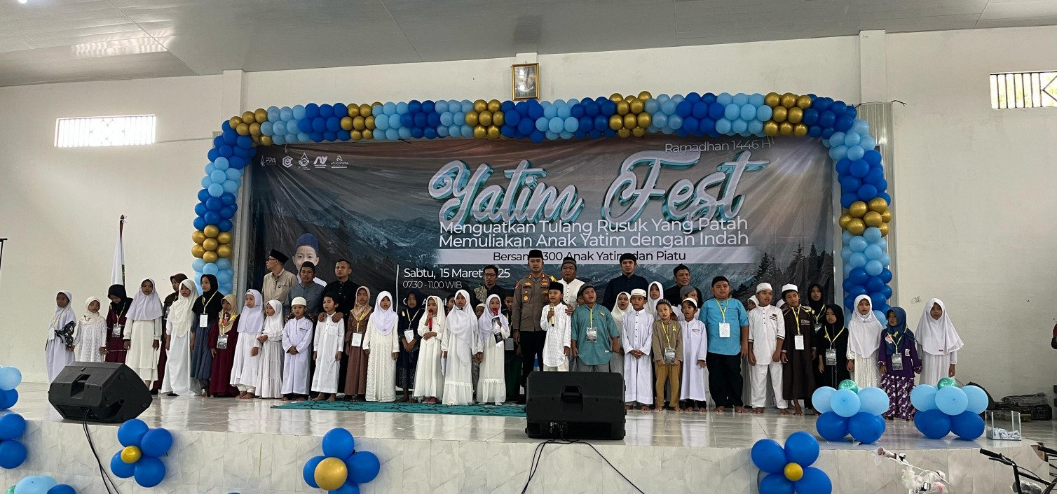 Kapolres Bangka Tengah Ikuti Yatim Fest 2025 di Masjid Muhajirin Koba