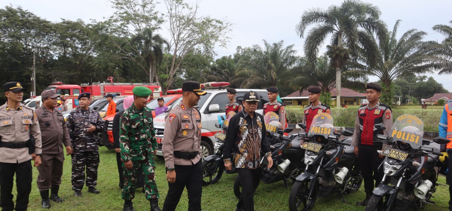 Polres Bangka Tengah Gelar Apel Pasukan Operasi Ketupat Menumbing 2025 untuk Pengamanan Idul Fitri 1446 H
