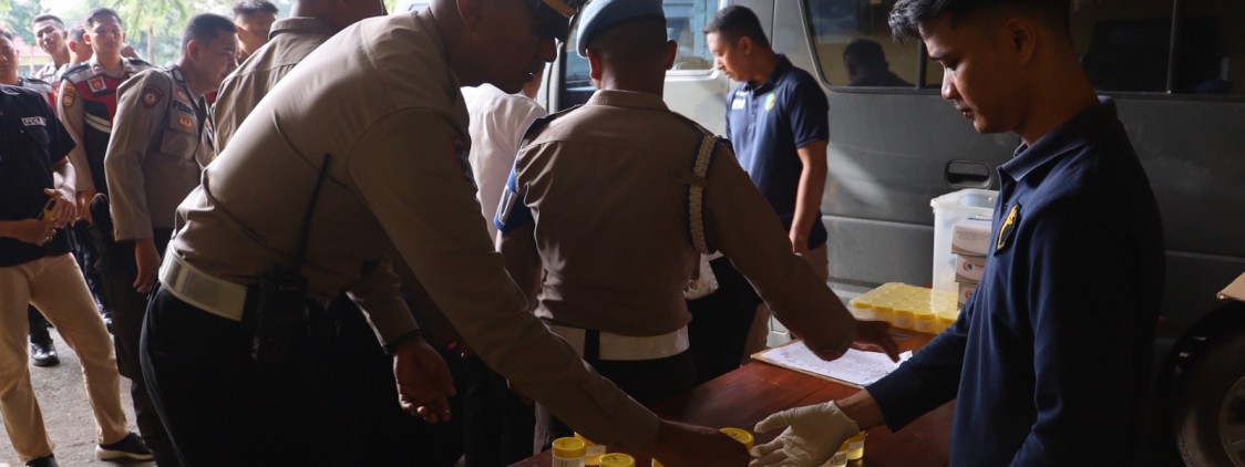 Subbidprovos Bidpropam Polda Kep. Babel Laksanakan Gaktibplin di Polres Bangka Tengah