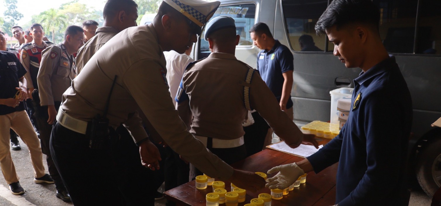 Subbidprovos Bidpropam Polda Kep. Babel Laksanakan Gaktibplin di Polres Bangka Tengah