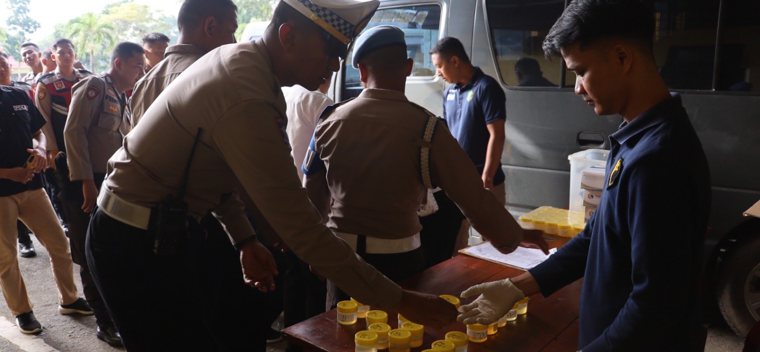 Subbidprovos Bidpropam Polda Kep. Babel Laksanakan Gaktibplin di Polres Bangka Tengah