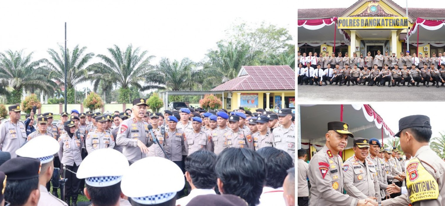 Kumpulkan Dua Polres Di Mapolres Bangka Tengah, Kapolda Babel Sampaikan Apresiasi Dan Beri Pesan Ini Ke Anggota