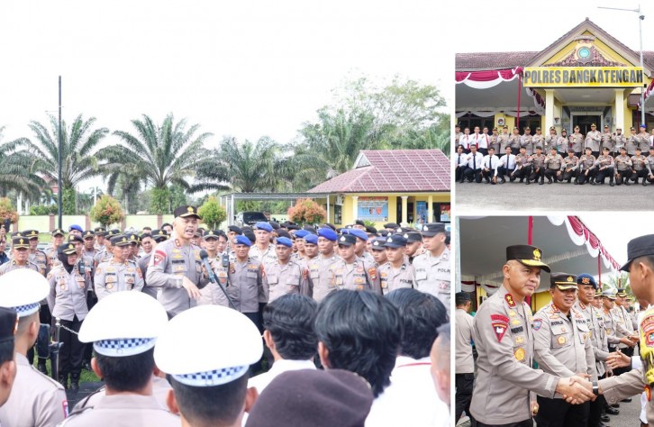 Kumpulkan Dua Polres Di Mapolres Bangka Tengah, Kapolda Babel Sampaikan Apresiasi Dan Beri Pesan Ini Ke Anggota