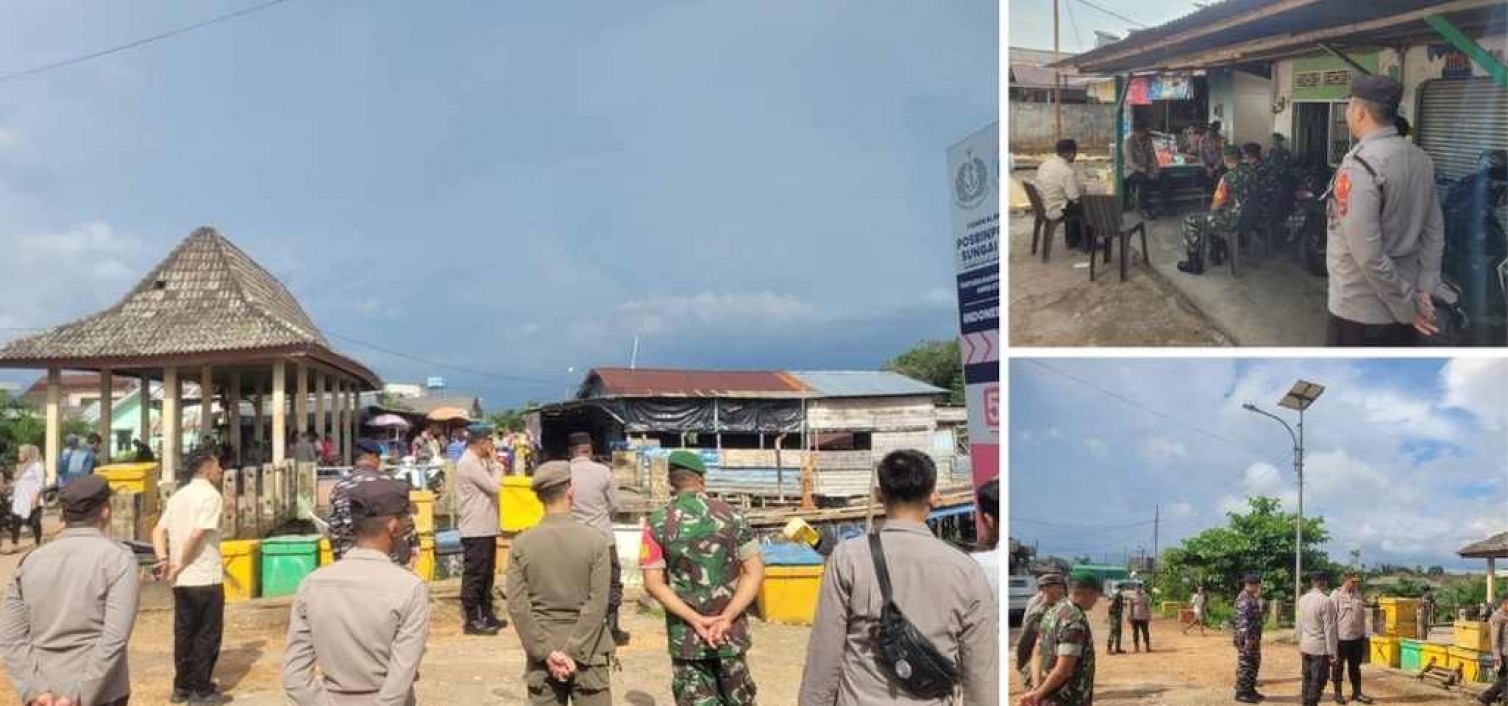 Kapolres Bangka Tengah Cek Kesiapan Pos Pam Sungaiselan dan Pelabuhan dalam Operasi Ketupat Menumbing 2025