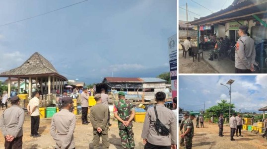 Kapolres Bangka Tengah Cek Kesiapan Pos Pam Sungaiselan dan Pelabuhan dalam Operasi Ketupat Menumbing 2025