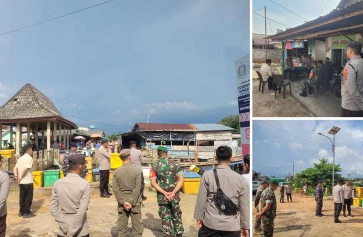 Kapolres Bangka Tengah Cek Kesiapan Pos Pam Sungaiselan dan Pelabuhan dalam Operasi Ketupat Menumbing 2025