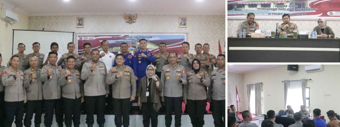 Puslitbang Polri Gelar Penelitian Profesionalitas dan Mitigasi Etik di Polres Bangka Tengah