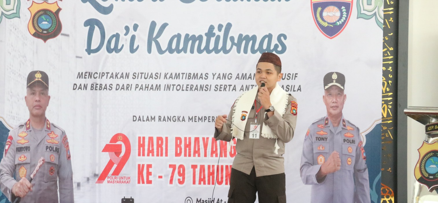 Momentum Hari Bhayangkara Ke 79, Polda Babel Gelar Lomba Ceramah Da’i Kamtibmas Antar Personel